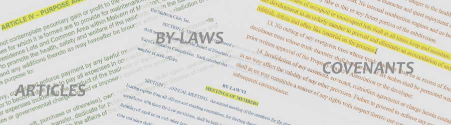 By-laws, Covenants